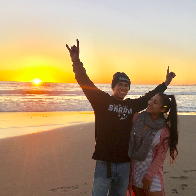 Like always, Tristen always convinced me to go to the beach, on random days of the week to watch the sunset!
