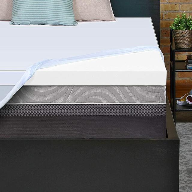 Sealy Essentials 3-Inch Firm Support Foam Mattress Topper, King, White