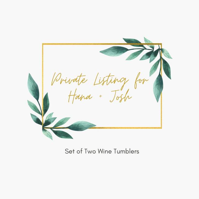 Set of 2 Wine Ceramic Tumblers by Hannah Sy