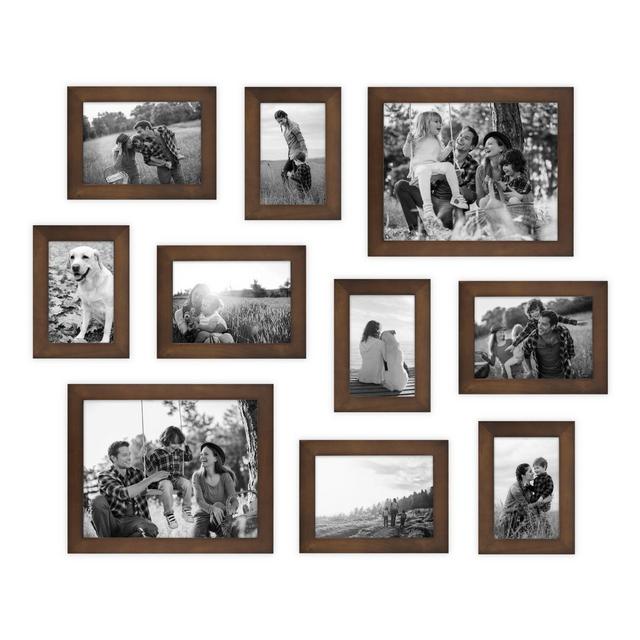 SALT™ 10-Piece Gallery Wood Picture Frame Set in Walnut