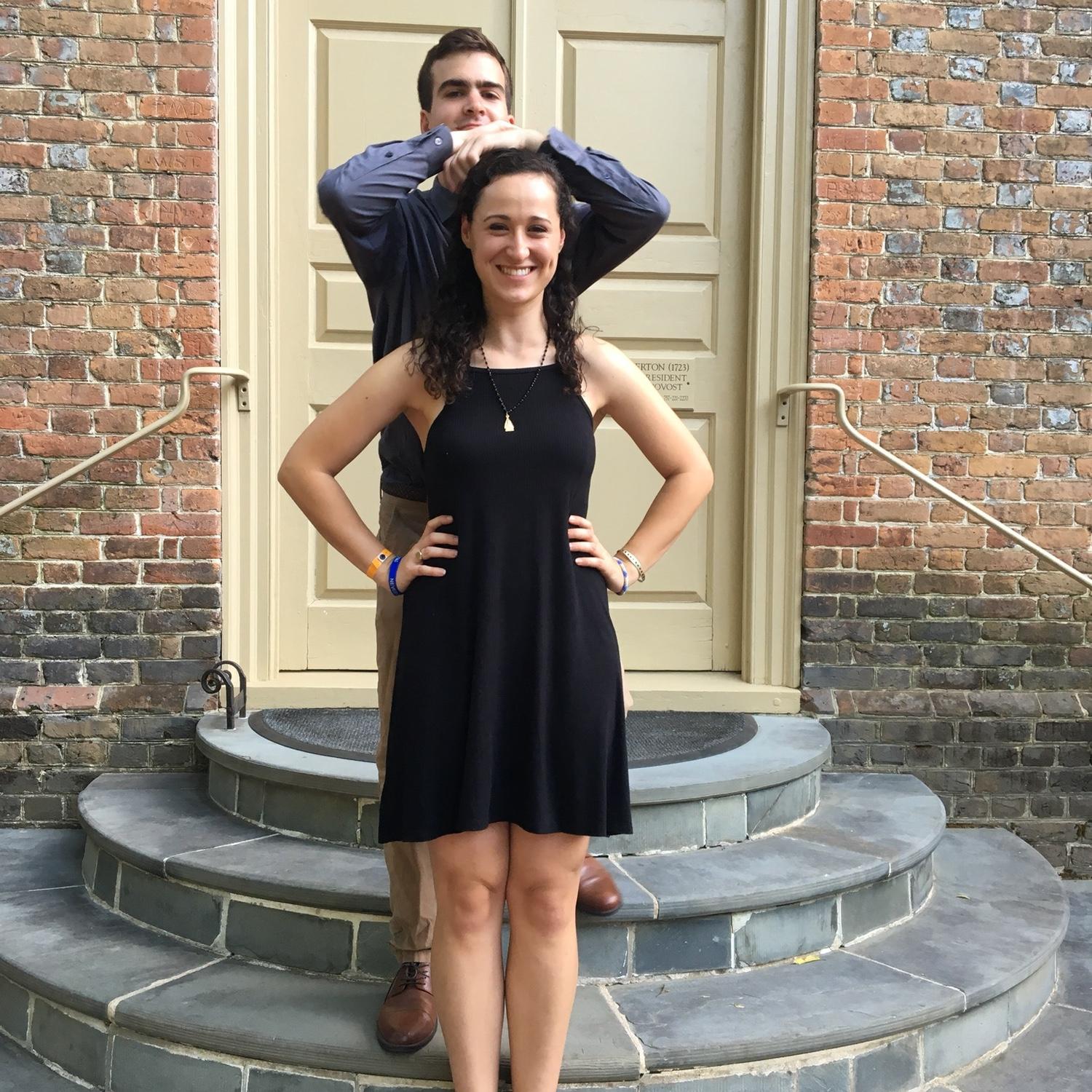 Our very first picture together during orientation junior year