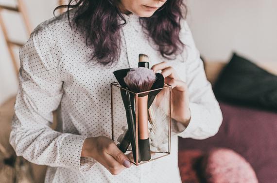 Etsy Makeup Brush Holder in Copper