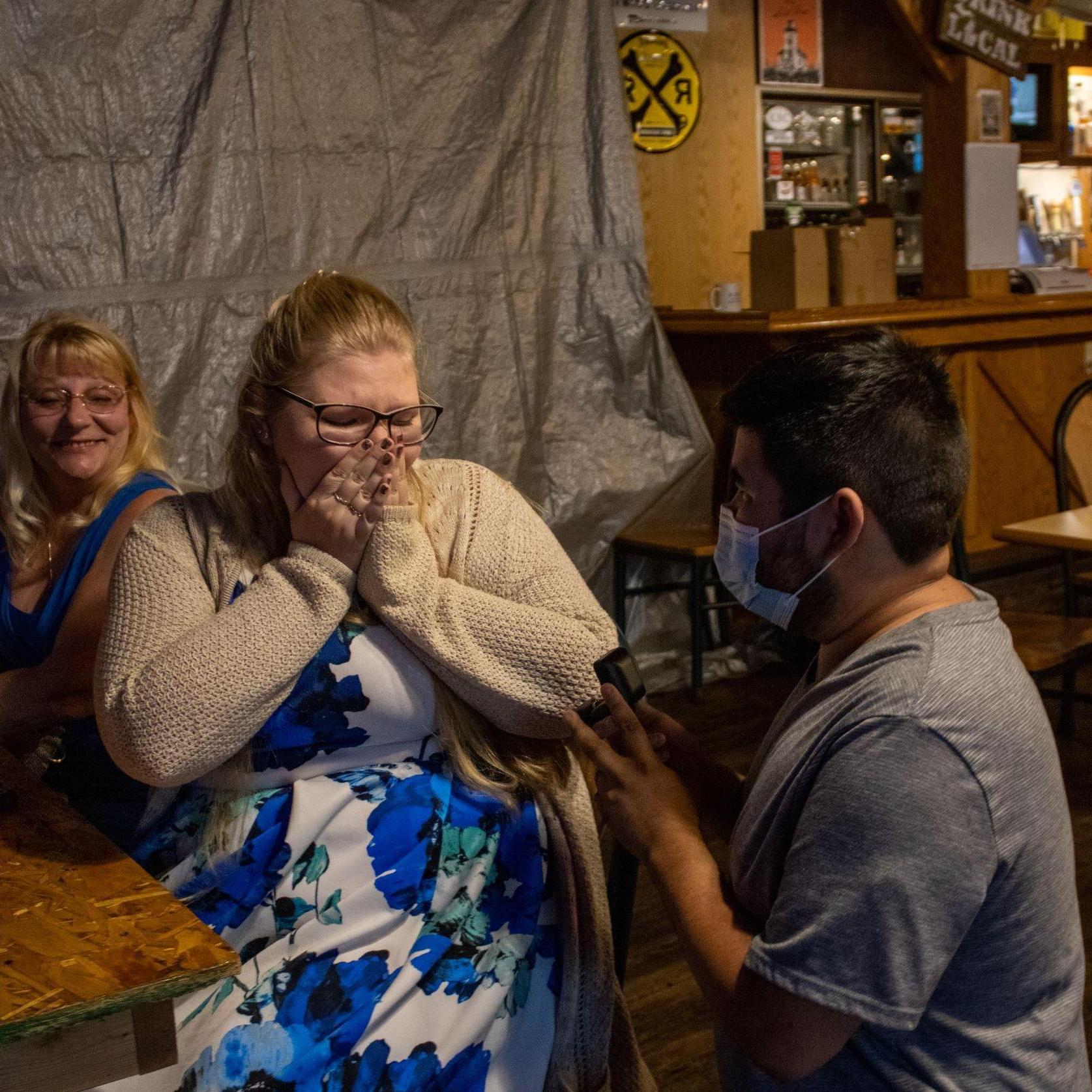 I had one instruction. Have someone catch the proposal on camera!