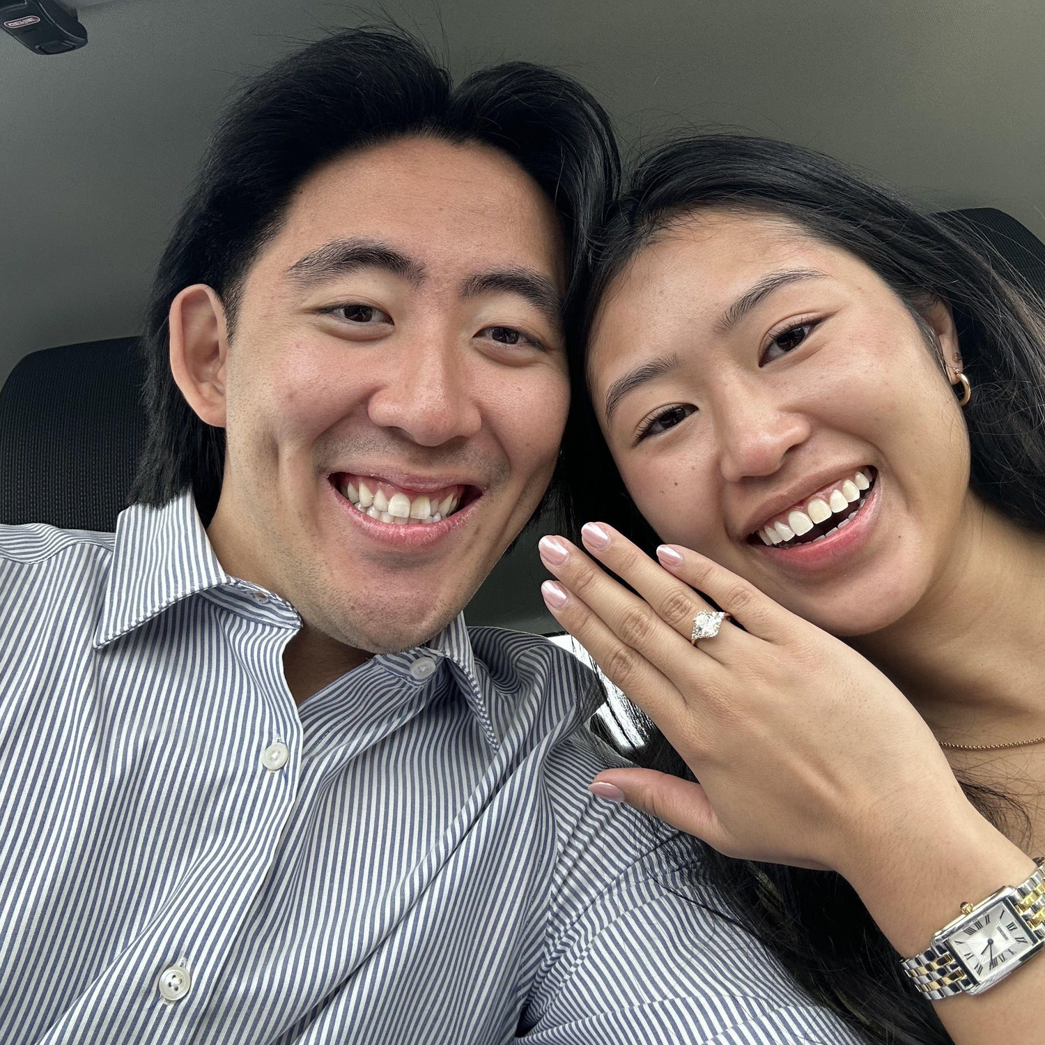 First selfie as fiances!!!!!