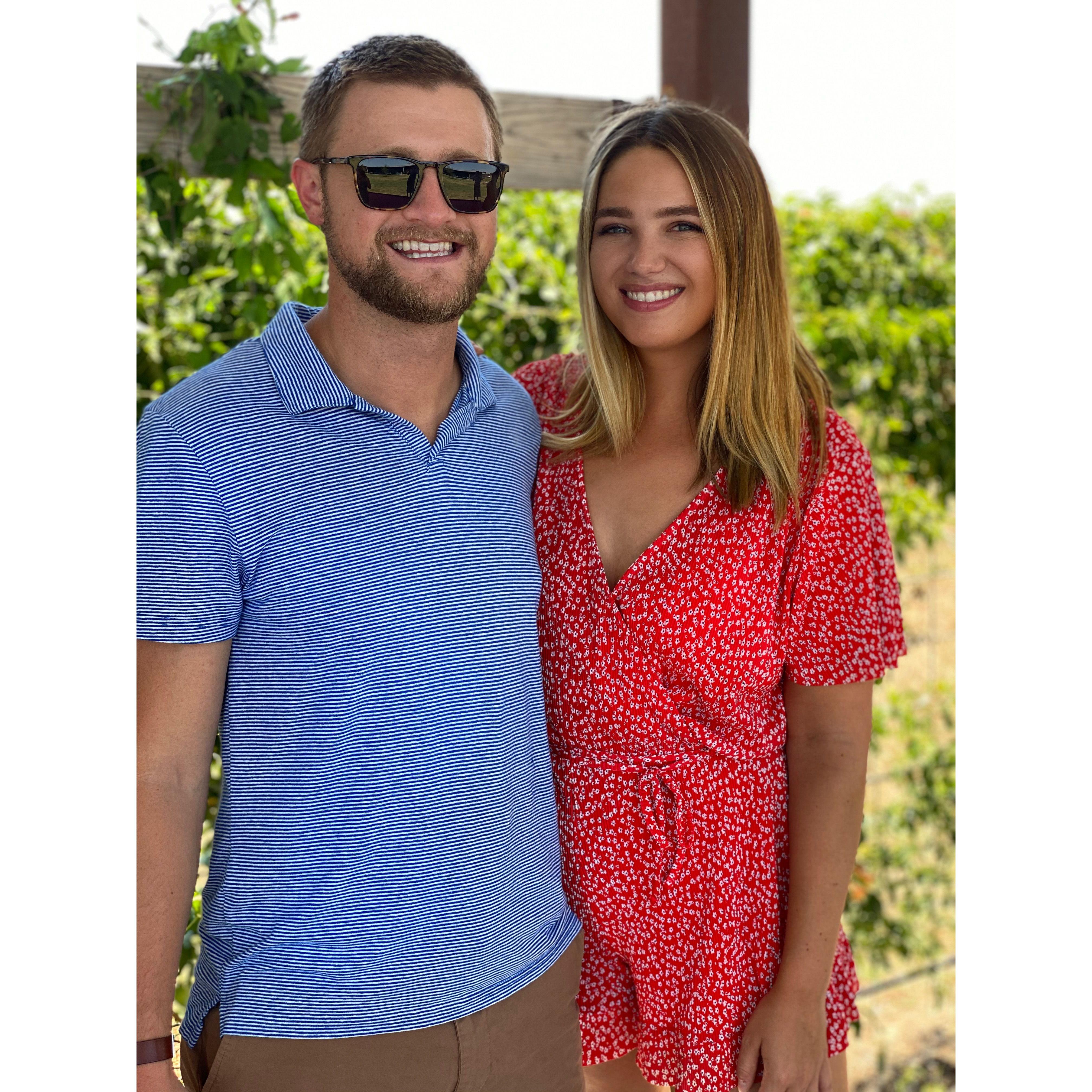 We first said "I love you" on this trip to Fredericksburg, TX in August 2020.