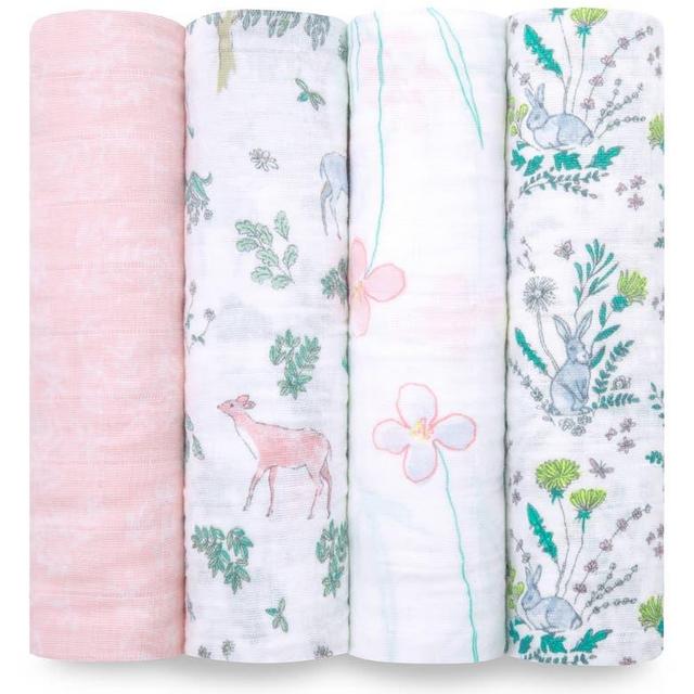 White Label Forest Fantasy 4-Pack Swaddling Cloths