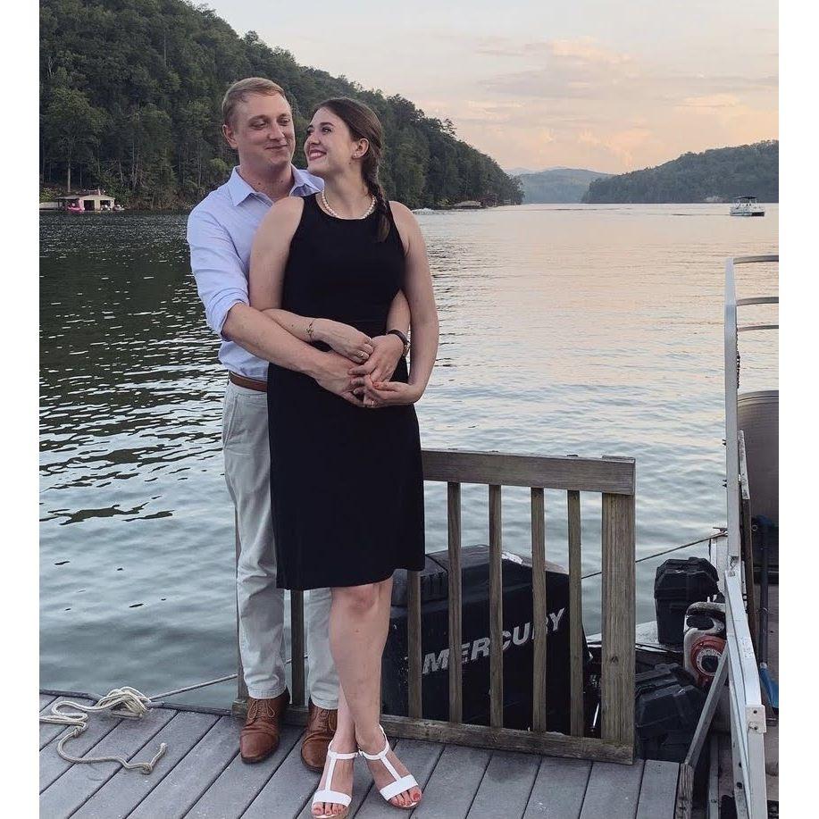 This was the first wedding we attended as a couple! Lake Lure is stunning.