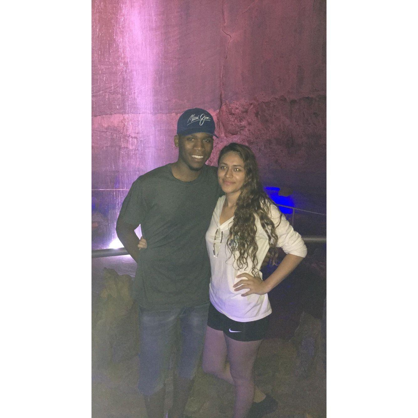 Our first official date to Ruby Falls in May 2016