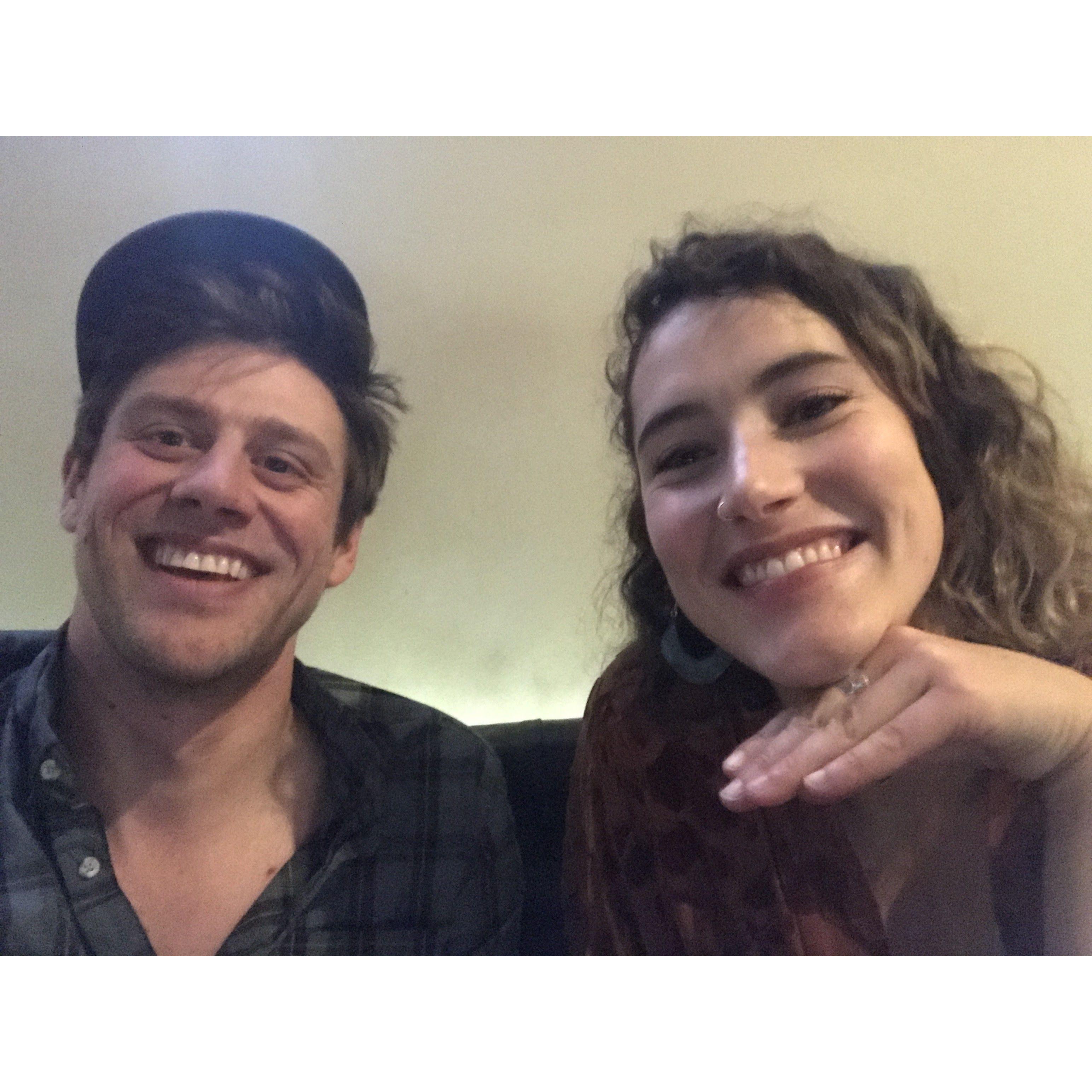 Our first time ever hanging out. We sent this picture to all the friends that tried to get us together for 3 years.