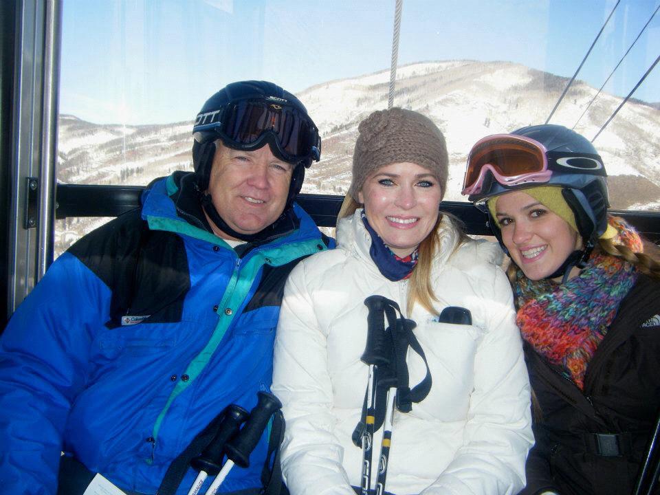 Hollis Heather and Hayley - ski trip