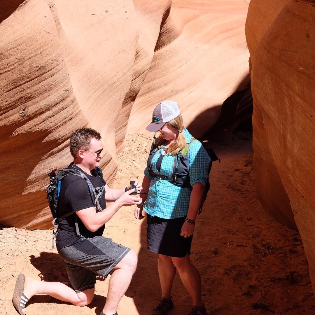 Jordan proposed in Antelope Canyon in Page, Arizona!
