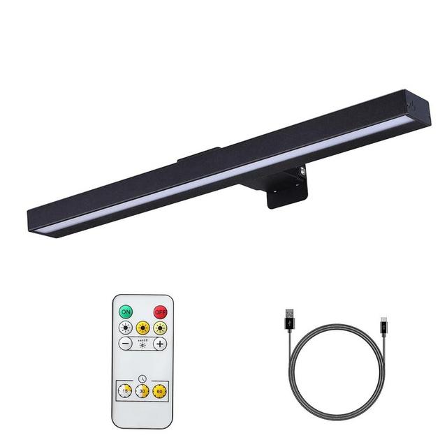MIOBLUE Wireless Picture Lights with Remote, 16in Metal Battery Operated Picture Light,Rechargeable Display Lamp with 3 Lighting Modes, Dimmable Dartboard Light with Timer for Frame Wall Portrait Art