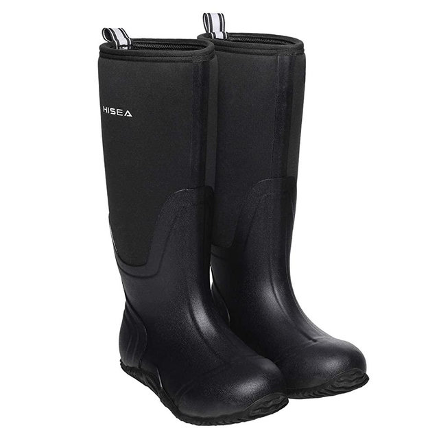 HISEA Women's Rubber Rain Boots Waterproof Insulated Garden Shoes Outdoor Hunting Working Riding Neoprene Boots
