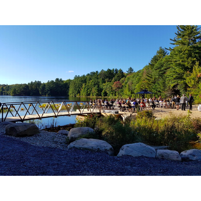 Ceremony Space!
With the lake and forest as their backdrop, look for "The Mansion" on the map to find the beautiful location James and Kayla plan to tie the knot!