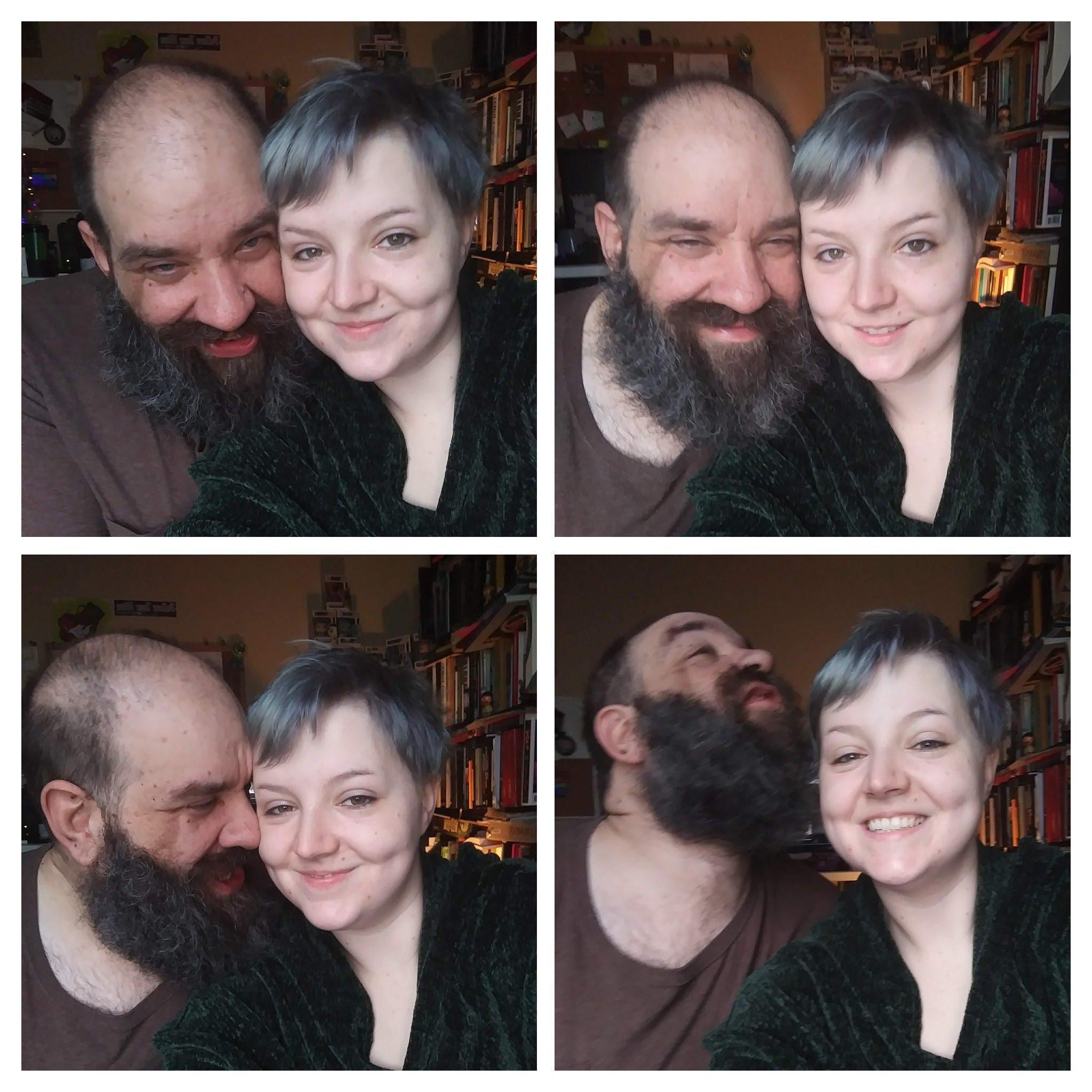 The two of us taking selfies together to commemorate being engaged on Christmas day.