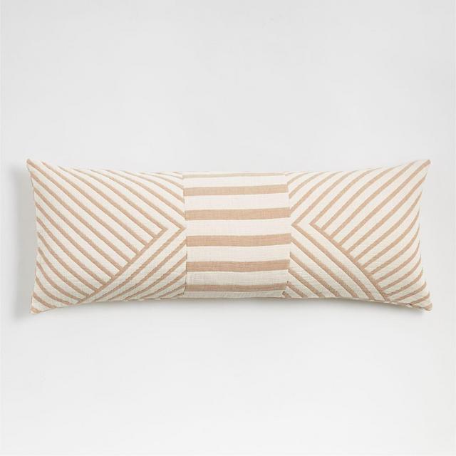 Yucatan 54"x20" Muslin Stripe Pillow Cover