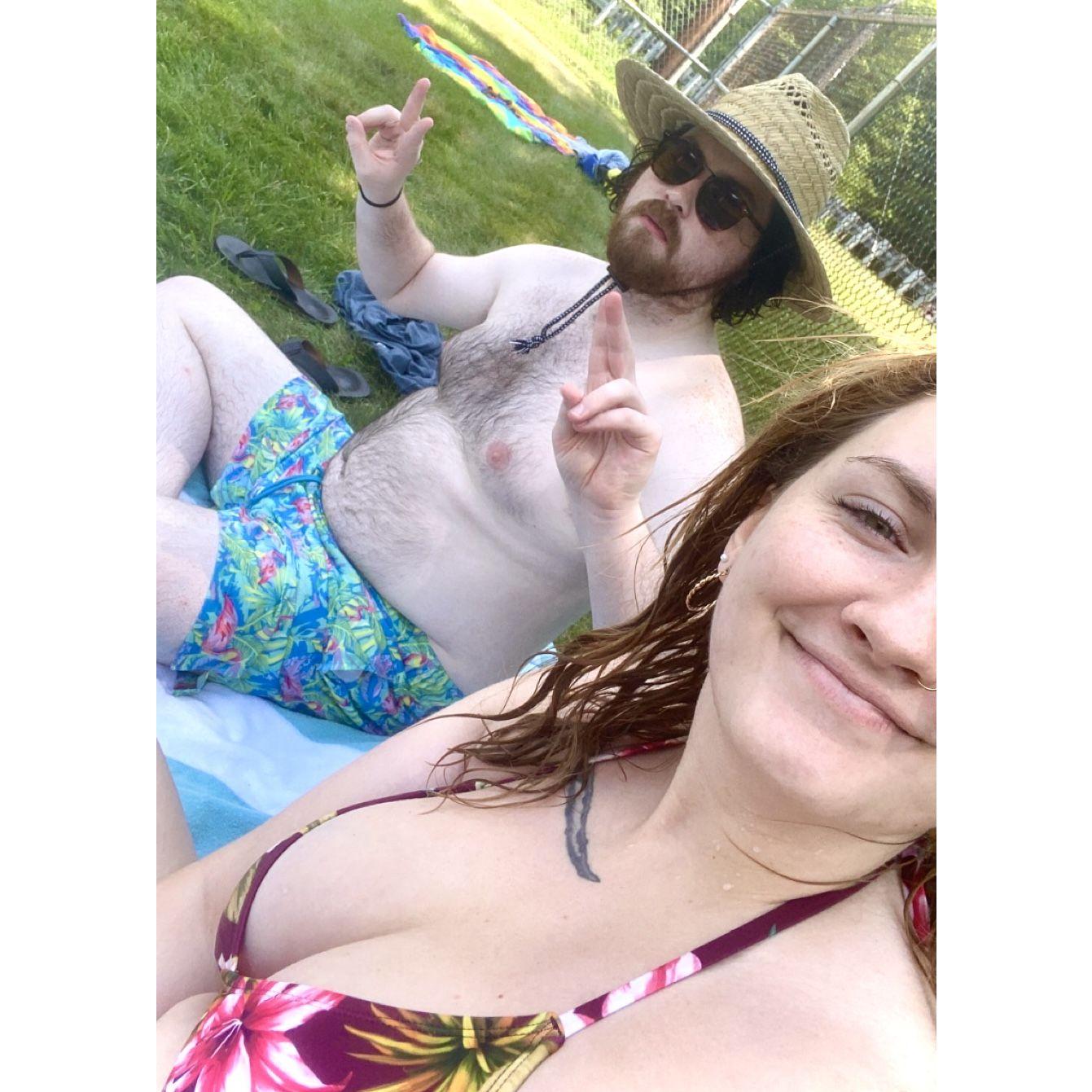 6.26.21 - Spent the day at the pool near our old apartment