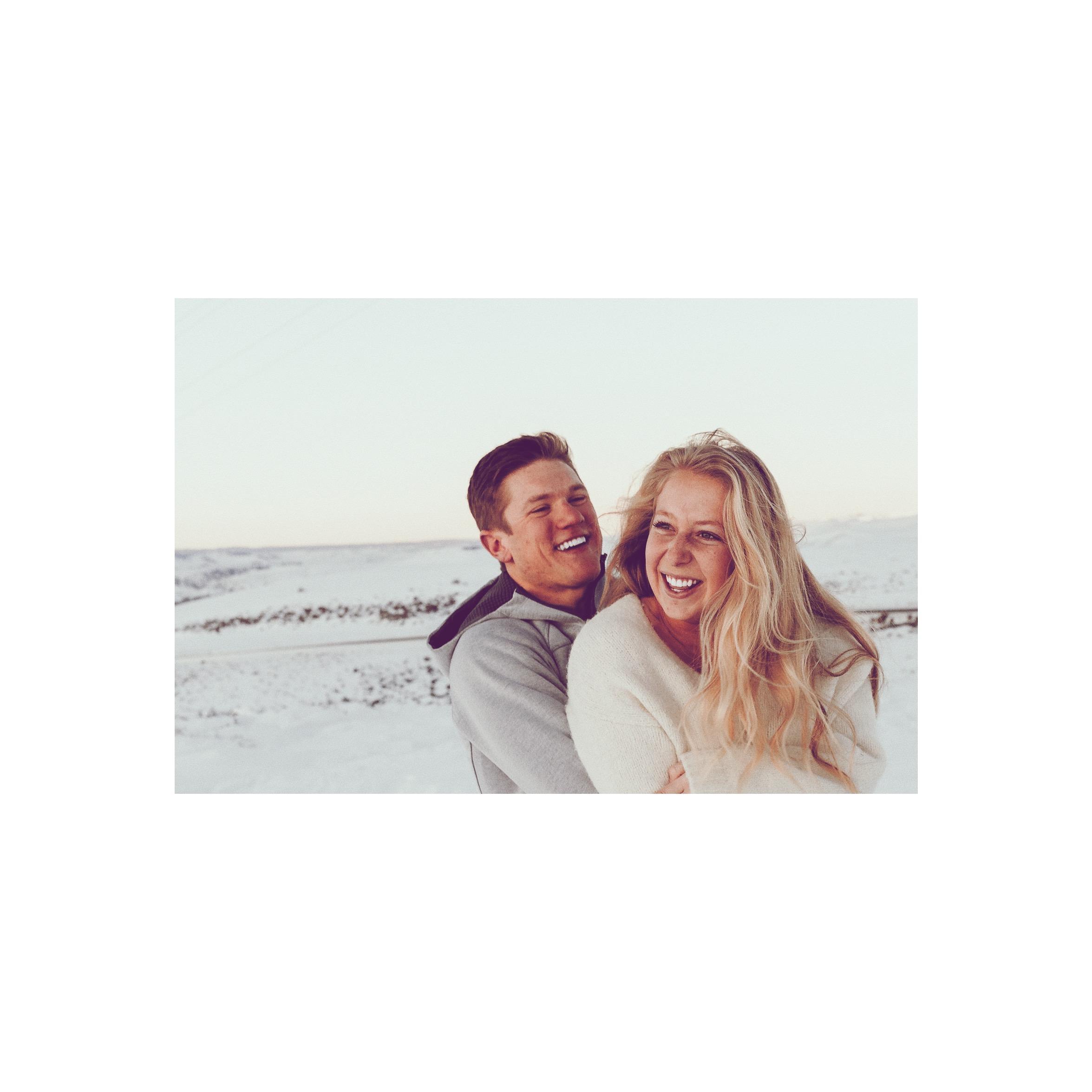 When we took "engagement pictures" after dating for two months