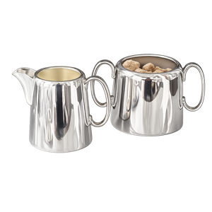 Hotel Silver Vintage Creamer & Sugar Set