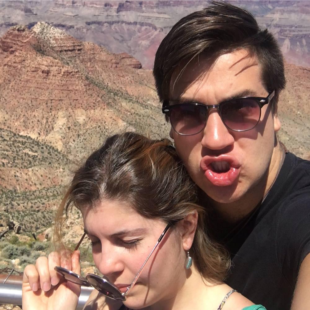 Road tripping from LA to STL, a pit stop in Arizona - this sums up our relationship