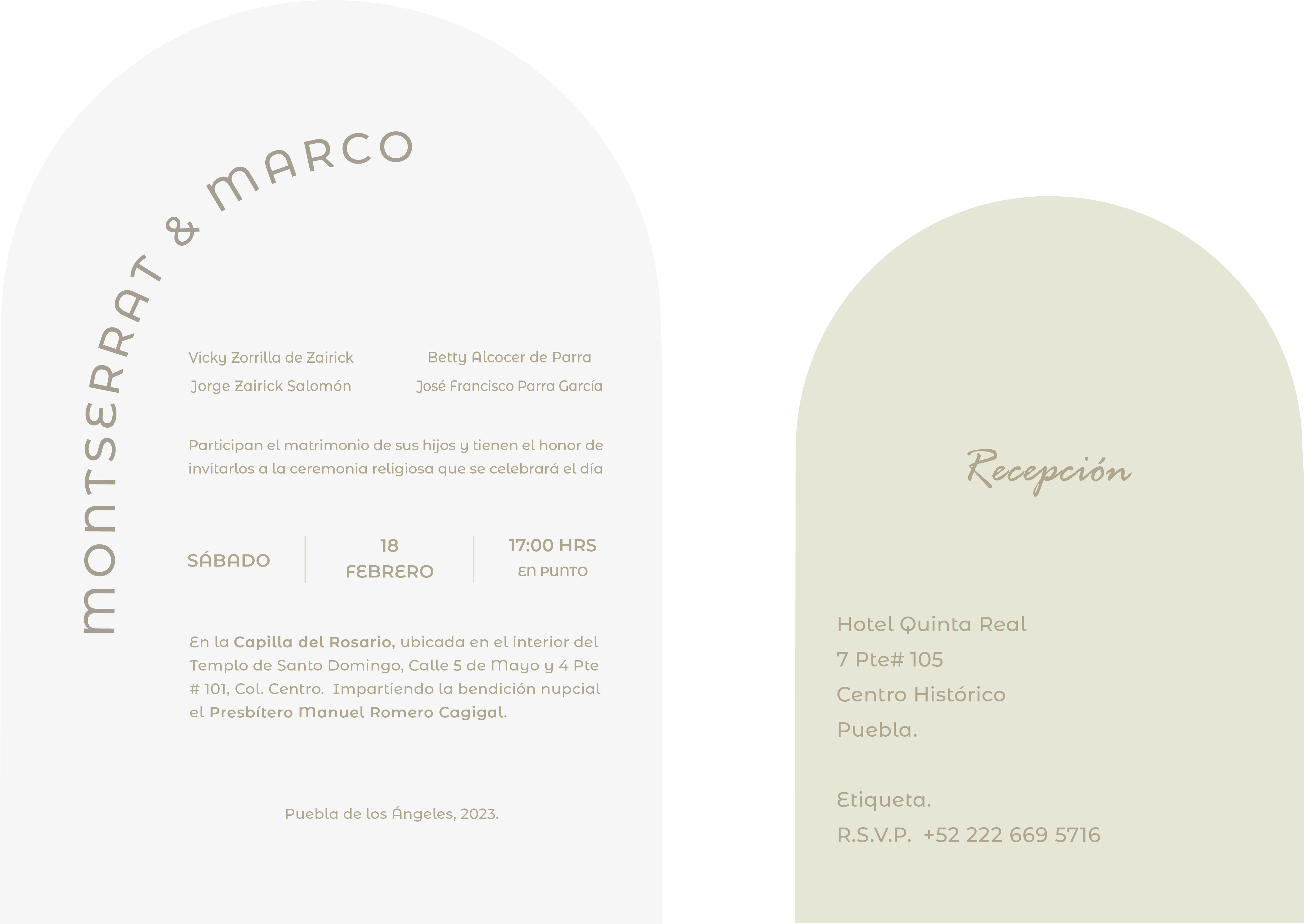 The Wedding Website of Marco Parra Alcocer and Montserrat Zairick Zorrilla de San Martín