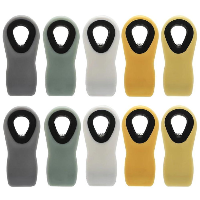 Chip Clips Bread Clips Bag Clips Magnetic Clips Chip Clip Chip Clips Bag Clips Food Clips Clips for Food Packages Chip Bag Clip (10pcs Yellow)