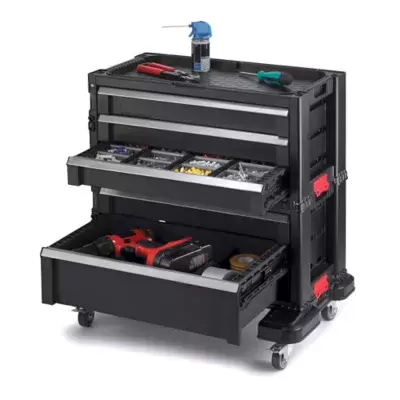 Keter 5-Drawer Modular Tool Chest in Black