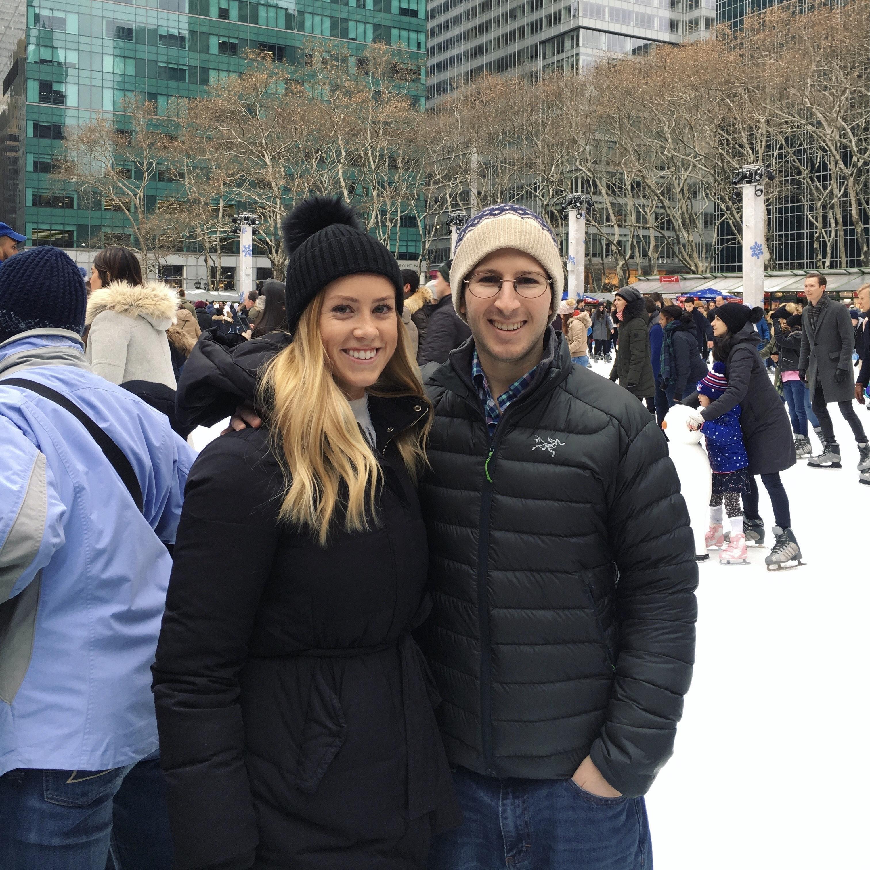 Ice skating in Bryant Park, NYC
December 2017