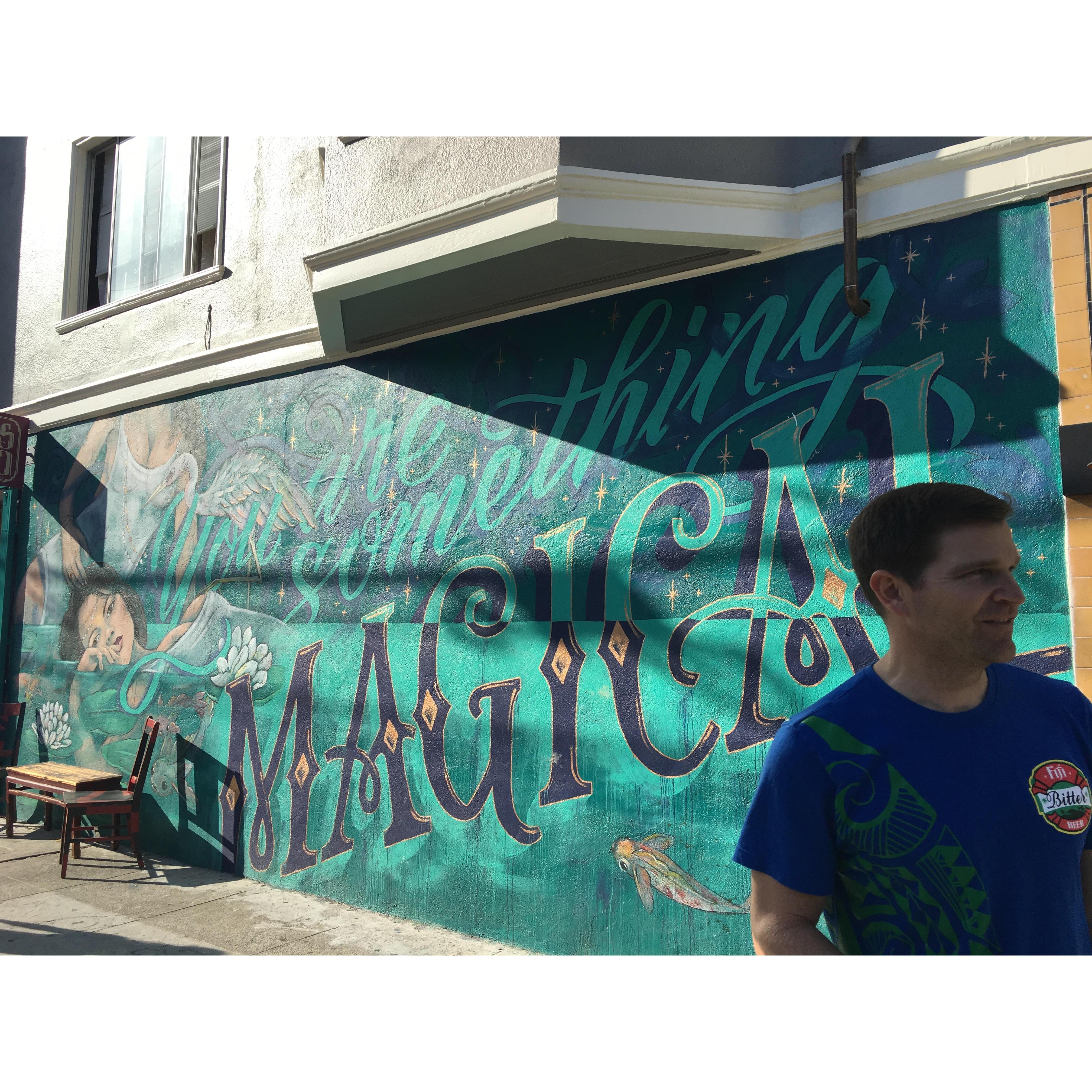 A little cheesy- yes! But there's nothing like the street art in SF!