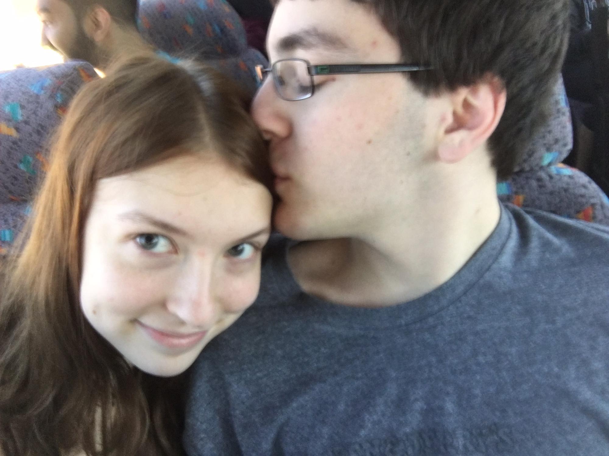 April 15th, 2016: On the bus to the airport for our school trip to Europe!