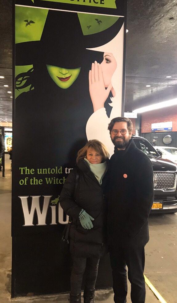 Dan and his wonderful mother, Zenia on his and Jill’s valentines date 😂❤️