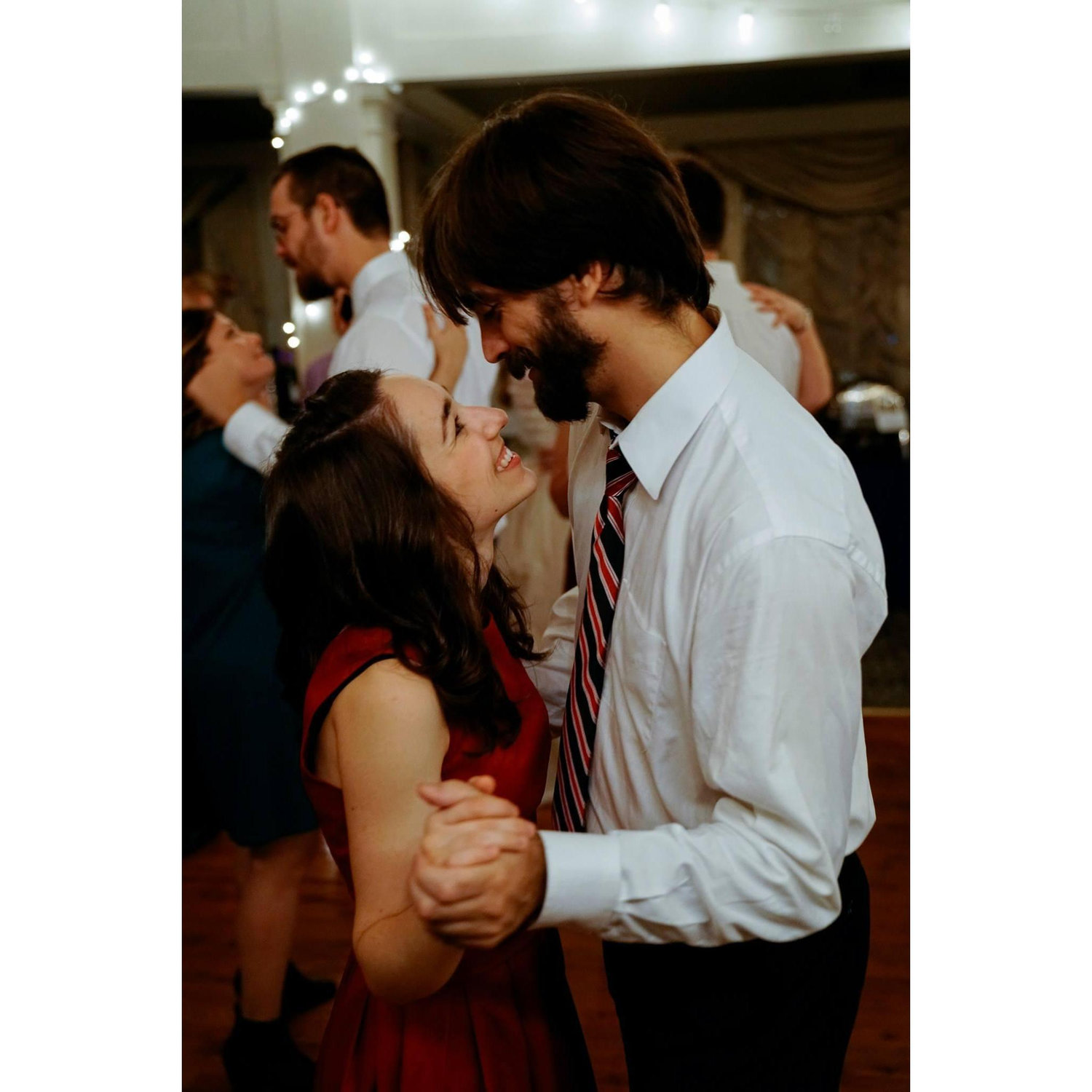 Dancing at Lee Ann's wedding, October 2017