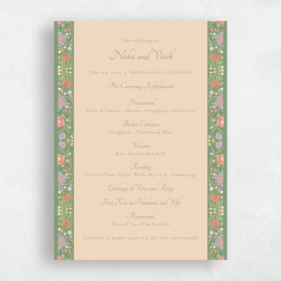 Green Wedding Program - Suraya