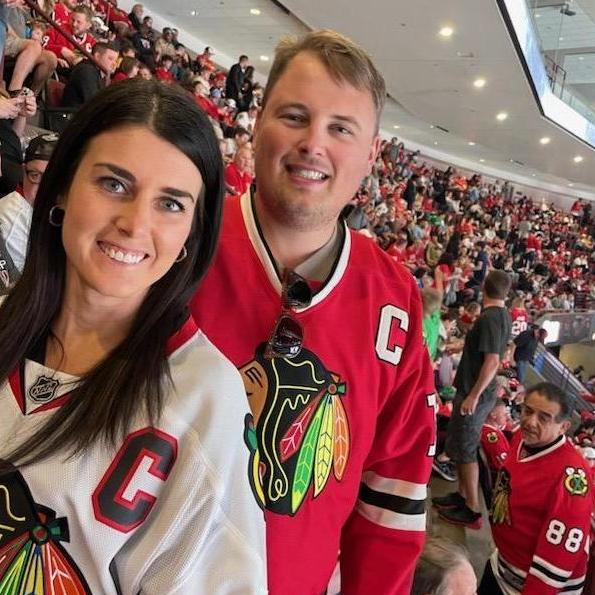 Amanda's first Blackhawks game