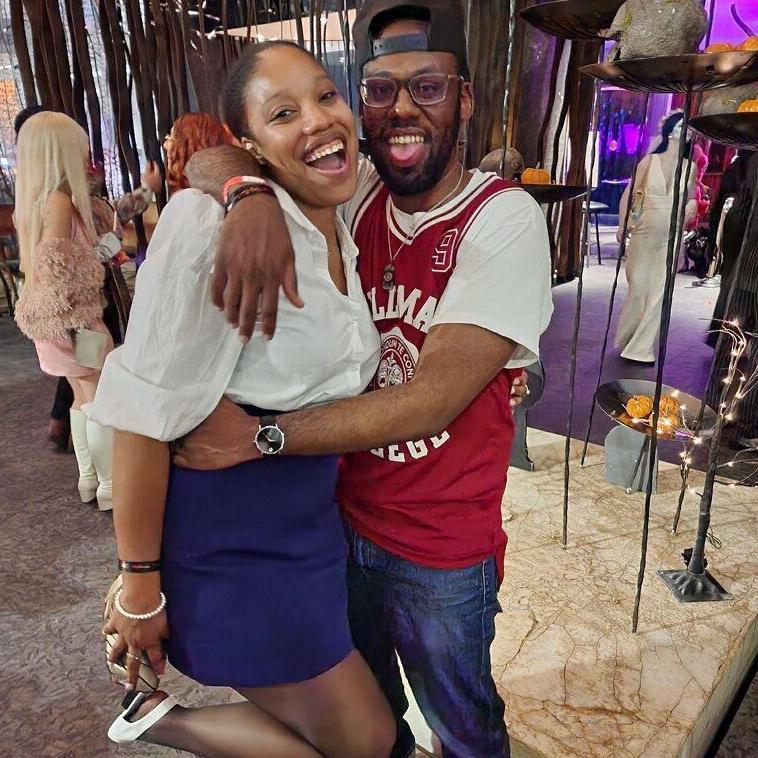 Oct 2022: Celebrating Joseph's birthday as A Different World's Whitley & Dwayne