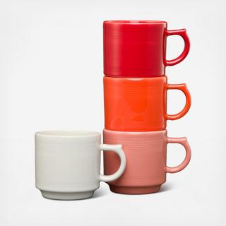 Stackable Assorted Mug, Set of 4