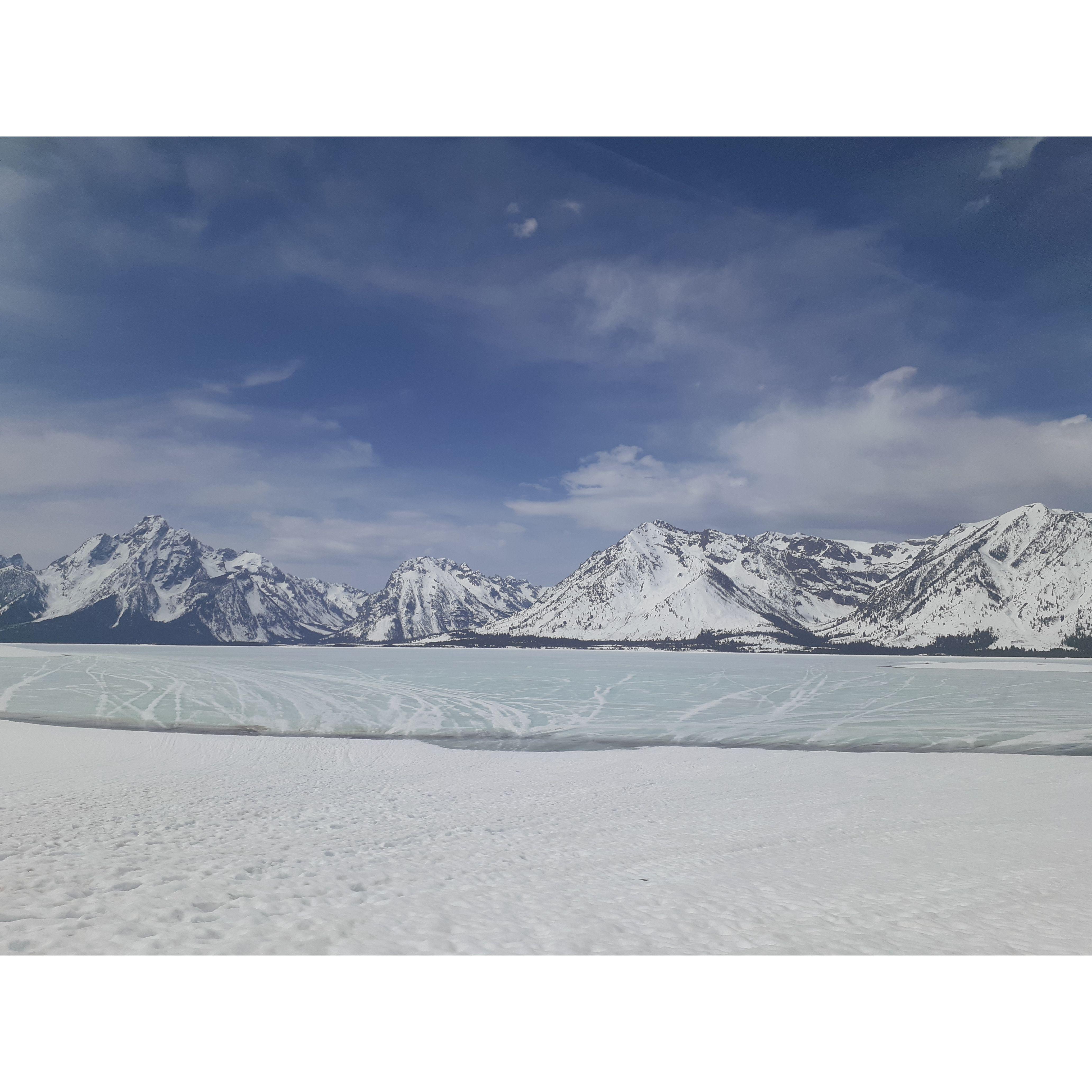 This is where we got engaged! Colter Bay in the Grand Tetons National Park