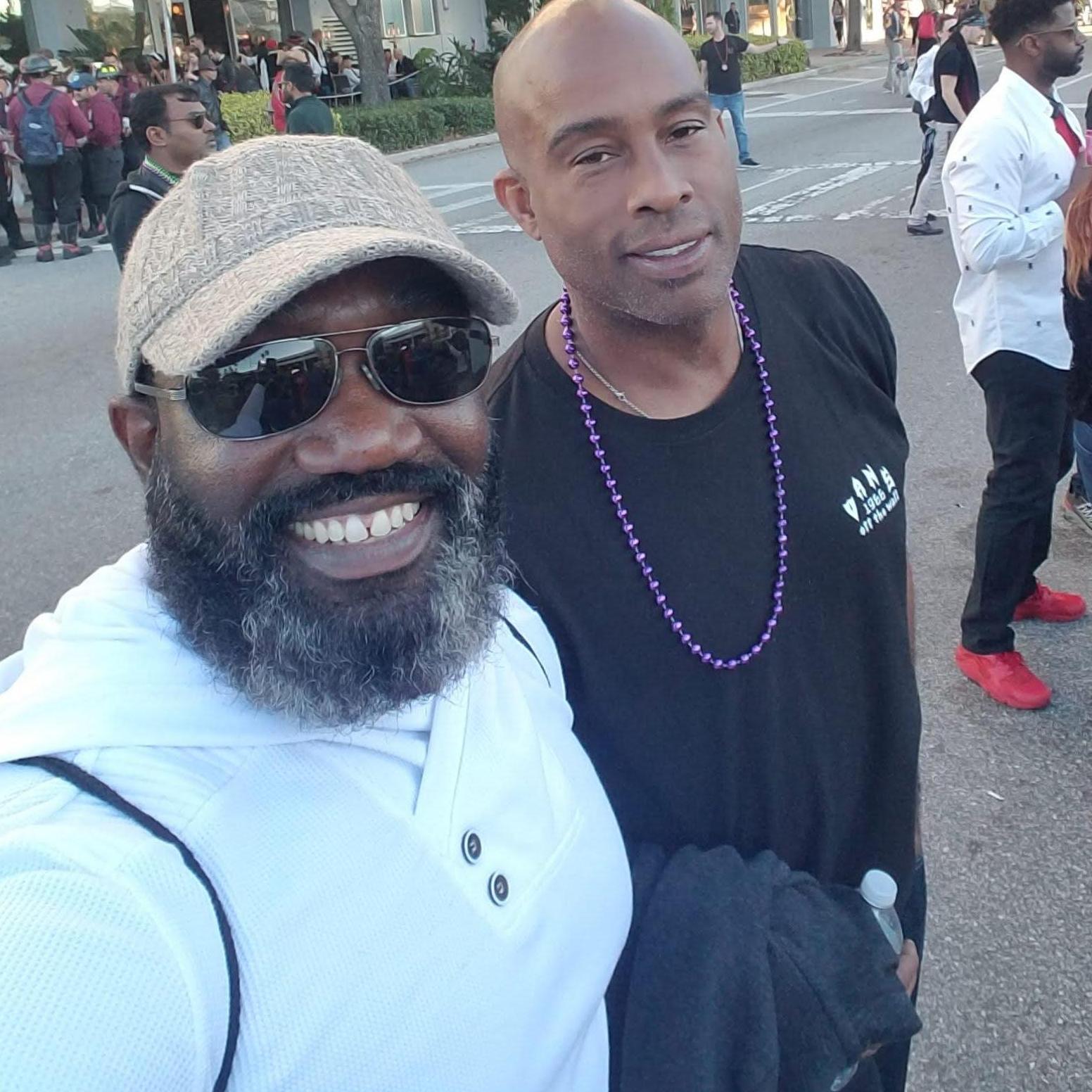 We were hanging with Wes in Tampa! Wes is a friend from the WVU days. We played ball together and worked out together. After Wes' pro career he moved to Maryland and then it was golf!