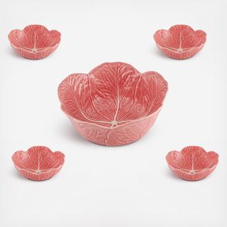 Cabbage 5-Piece Salad Serving Set