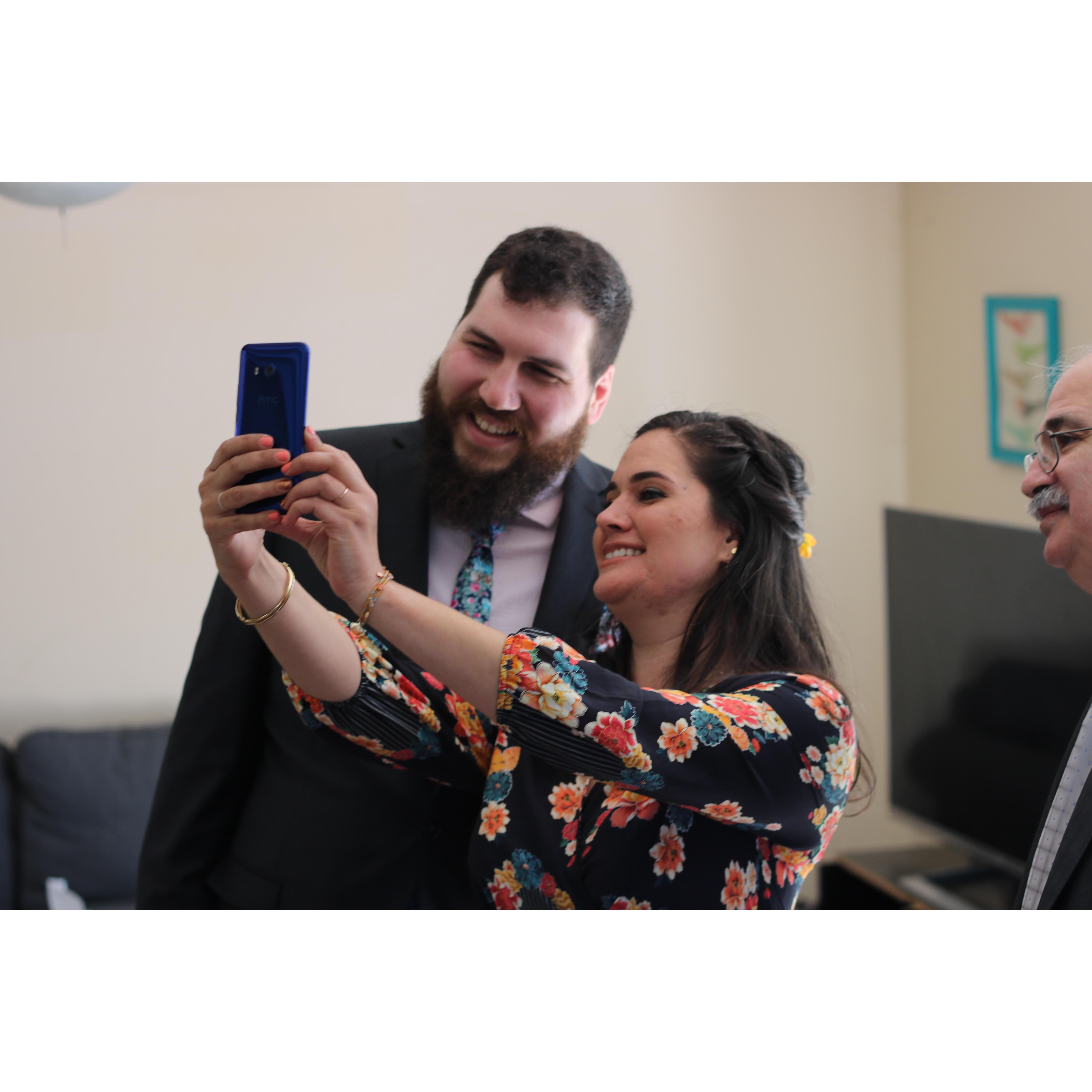 Introducing Mohammad to Auntie Samar at our Kateb al Kitab.