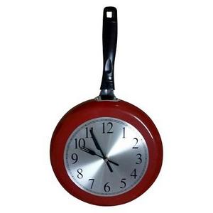 CMI - Frying Pan Clock Red - Creative Motion Industries®