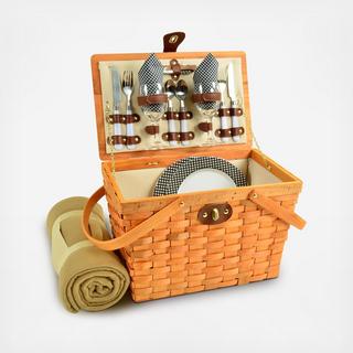 2-Person Frisco Picnic Basket with Blanket