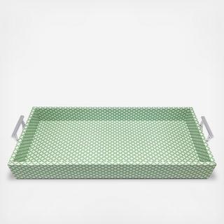 Geometric Handled Tray with Insert