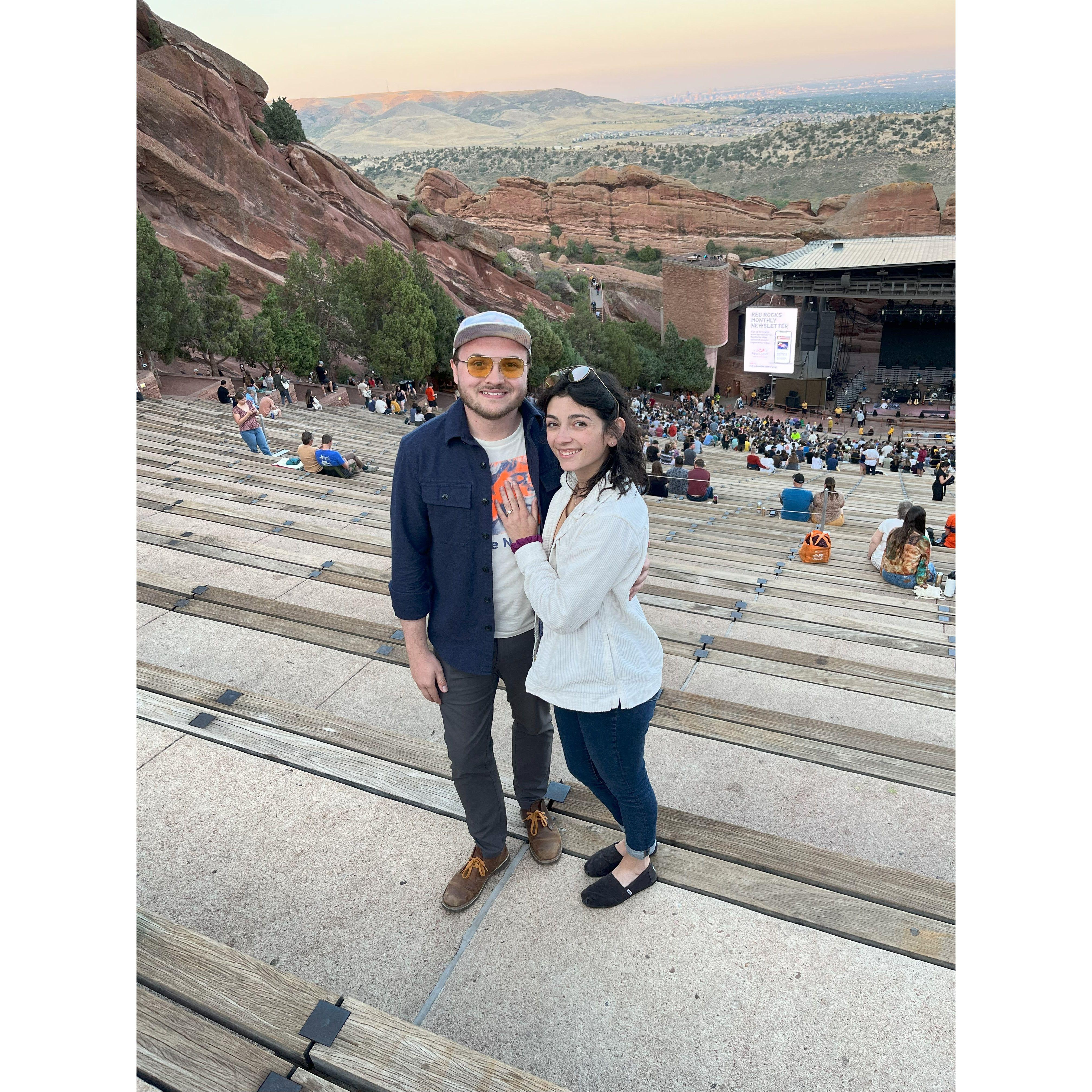 Not a bad seat at Red Rocks.