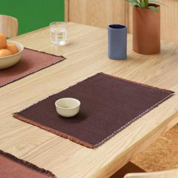 Albers Placemat - Mulberry/Brick