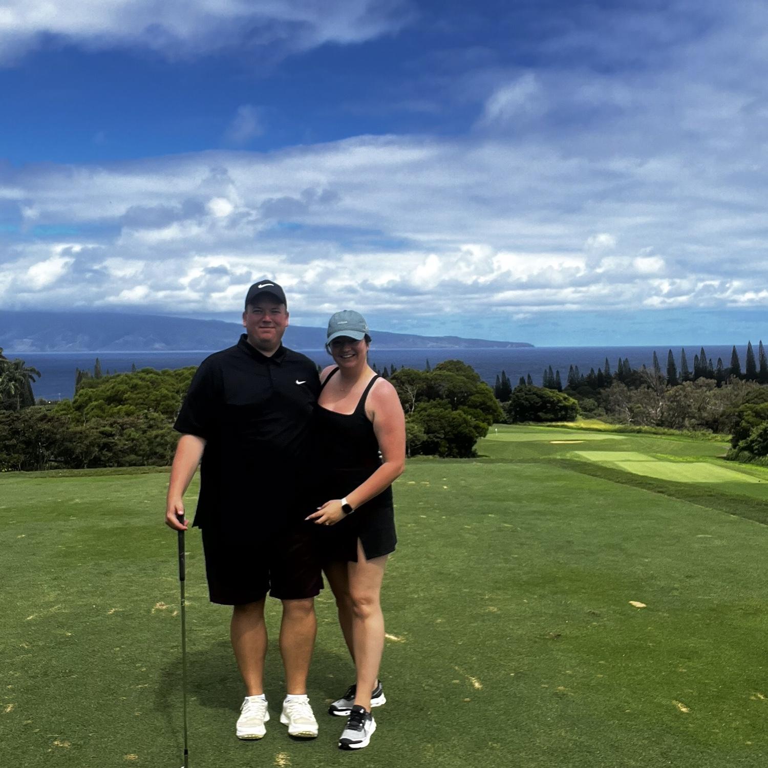 Golfing at Kapalua in Maui