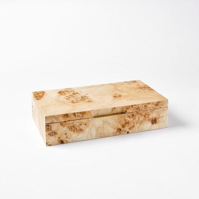 Burlwood Jewelry Box, Medium