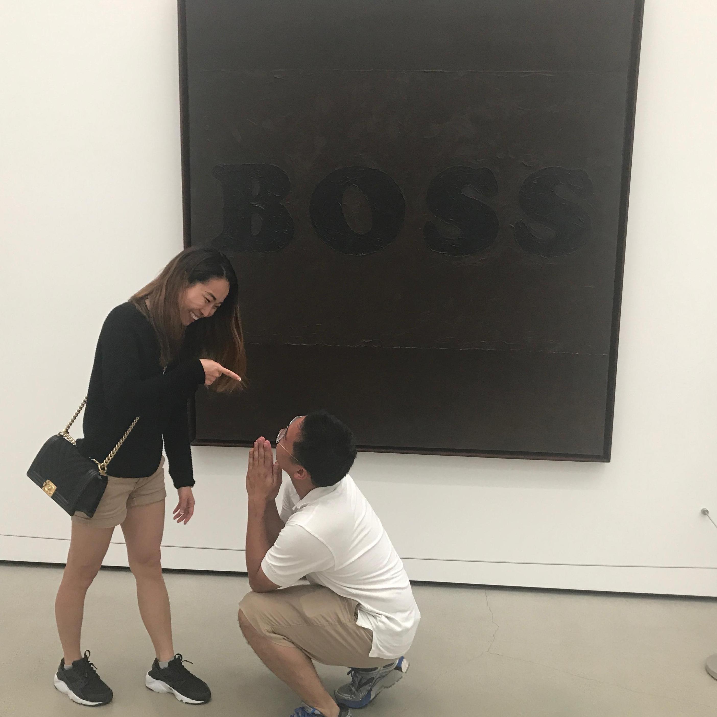 Boss taking advantage of art in Los Angeles