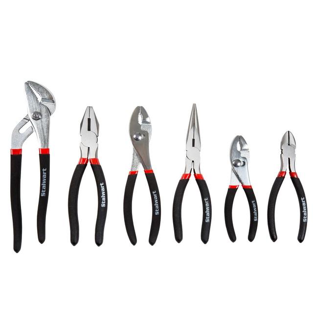6pc Pliers Set with Carrying Case Clear - Stalwart