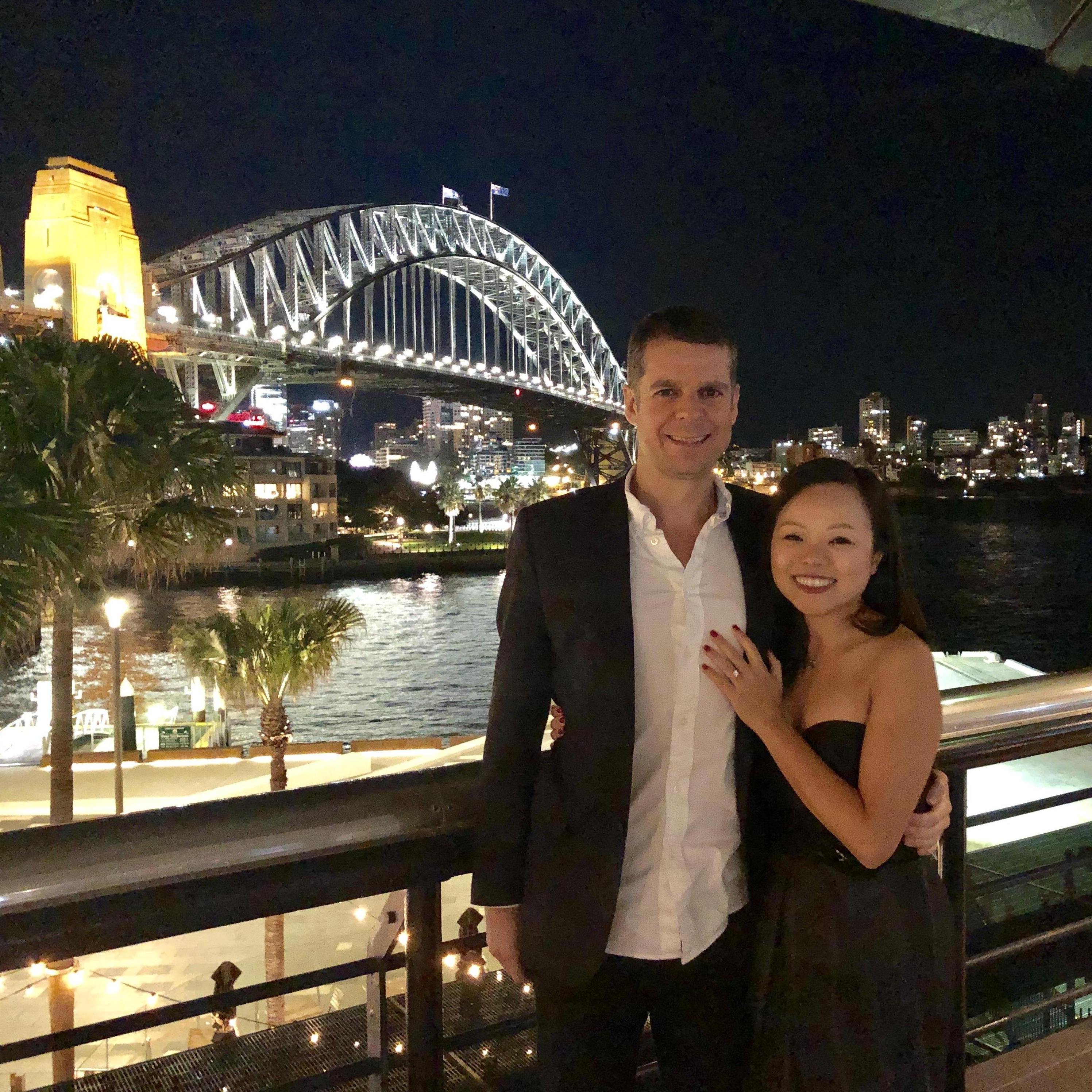 Surprise dinner at Quay Restaurant on the night of the proposal (Mar-2019)